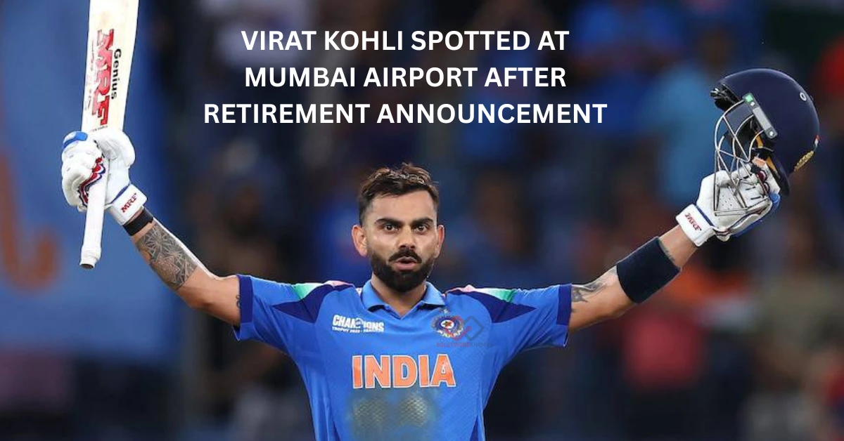 Virat Kohli spotted at Mumbai airport after retirement announcement