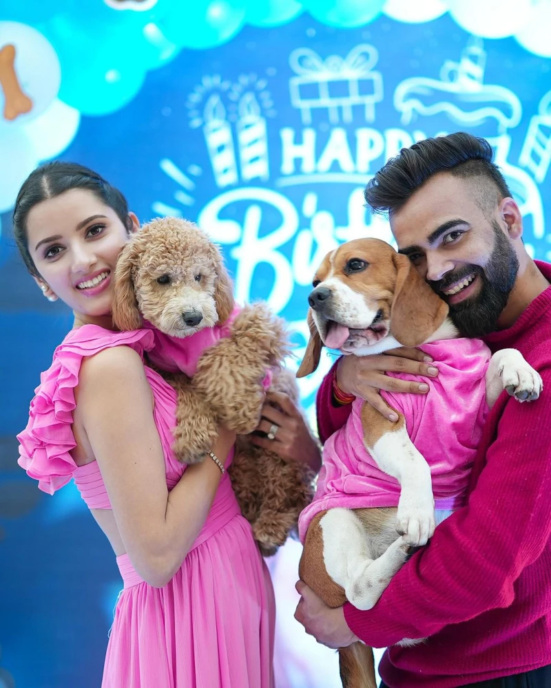 Neetu Bisht Dogs