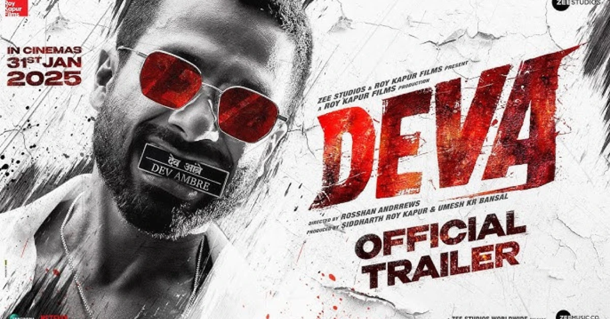 Deva Trailer Released: Starring Shahid Kapoor